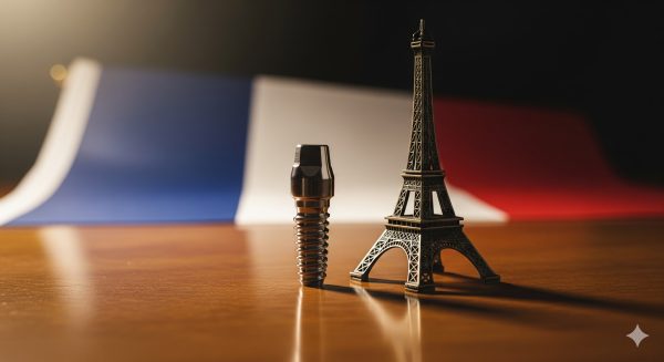 نمایش هنری یک ایمپلنت دندان ساخت فرانسه