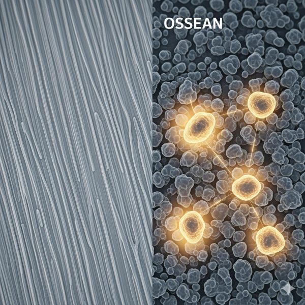 مقایسه سطح ایمپلنت معمولی با سطح نانوتکنولوژی OSSEAN اینترالاک